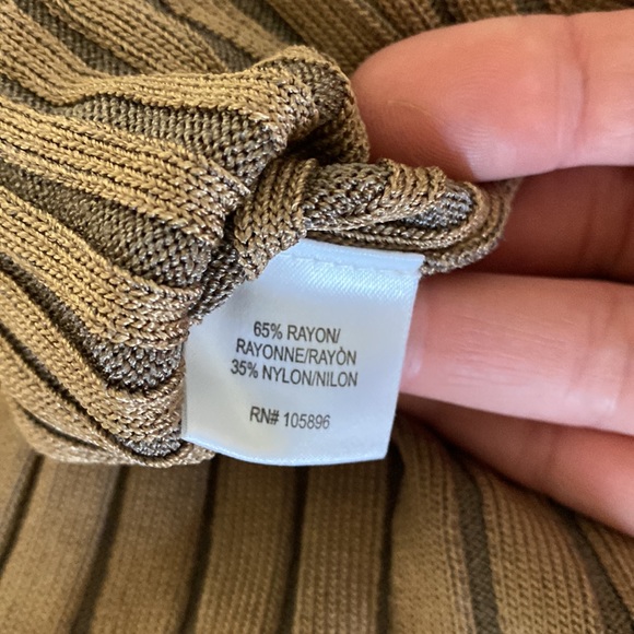 WORTH New York Knit Pleated Midi Skort Camel Tan Size Small - Picture 4 of 6